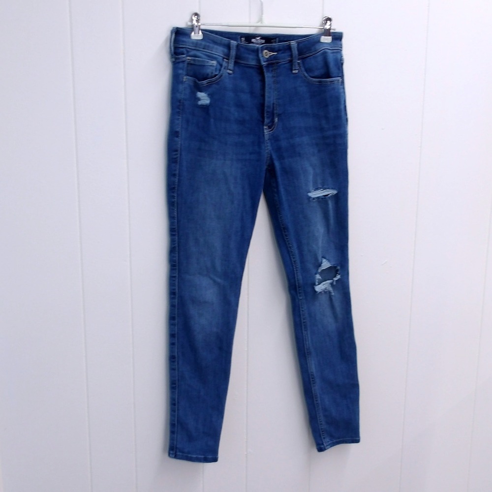 Hollister High-Rise Super Skinny Jeans‎ W27 L27 Soft Stretch Denim 5s /#7232